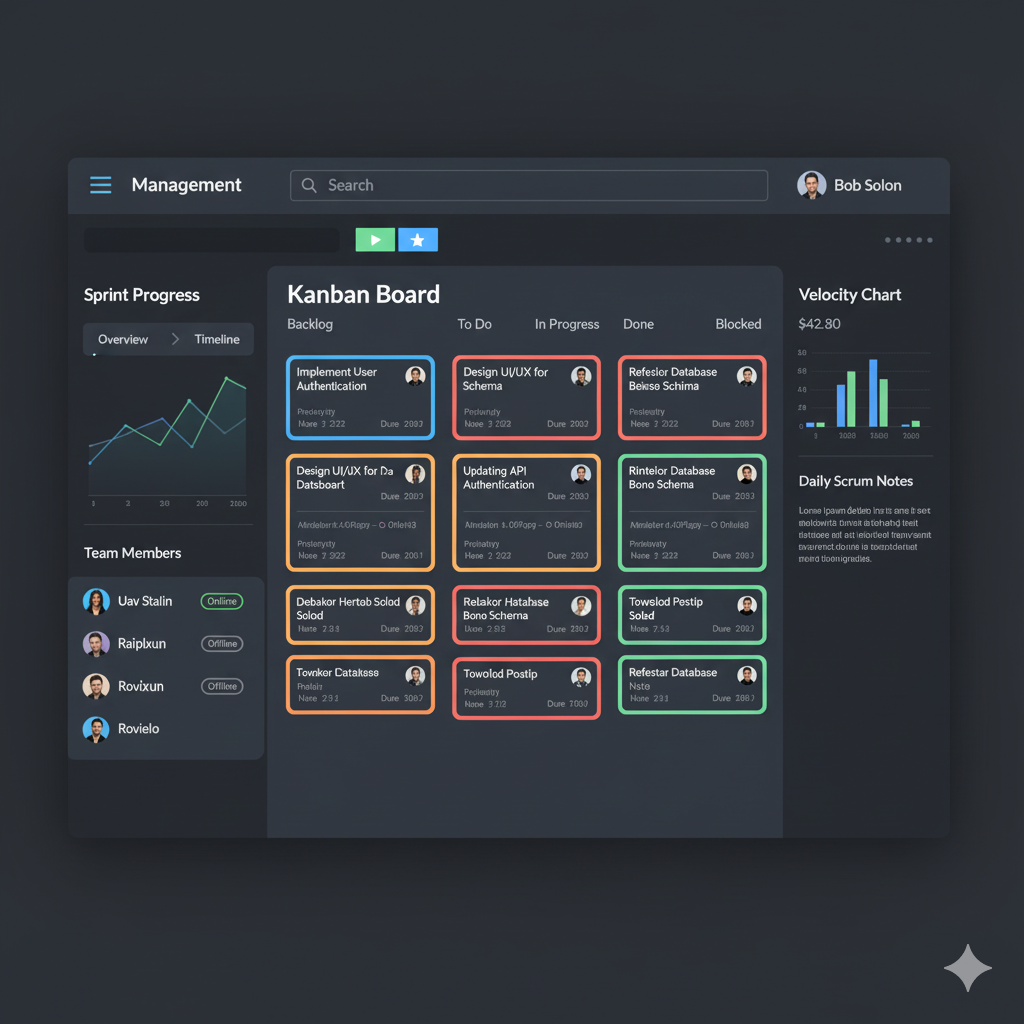 Plateforme de gestion Agile/Scrum
