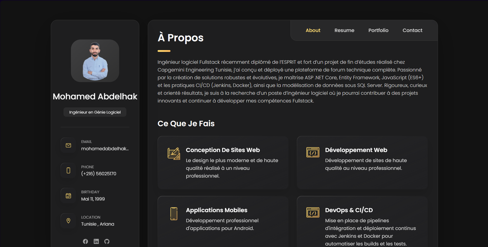 Portfolio Mohamed Abdelhak